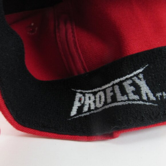 Strike King Lure Company Emb Logo Men's Red A-Flex ProFlex Stretch Cap Hat - Picture 8 of 10